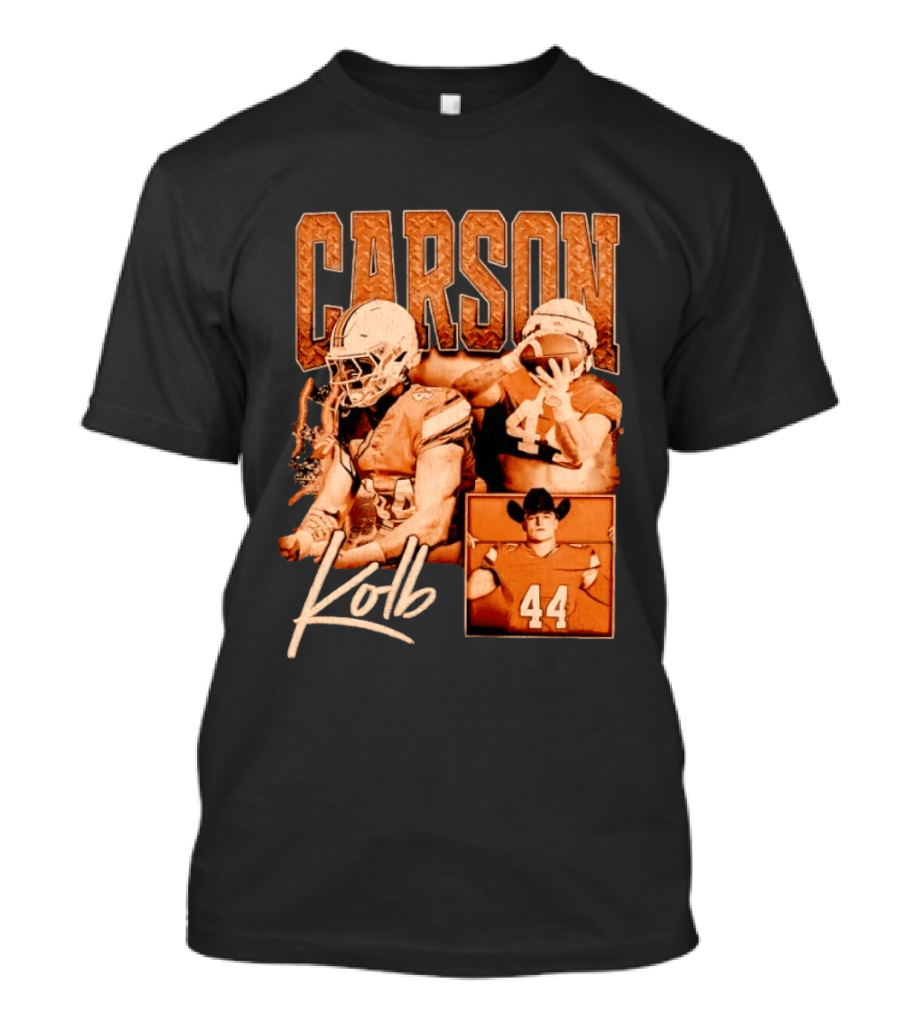 Carson Kolb 44 Football Player Collage T-Shirt