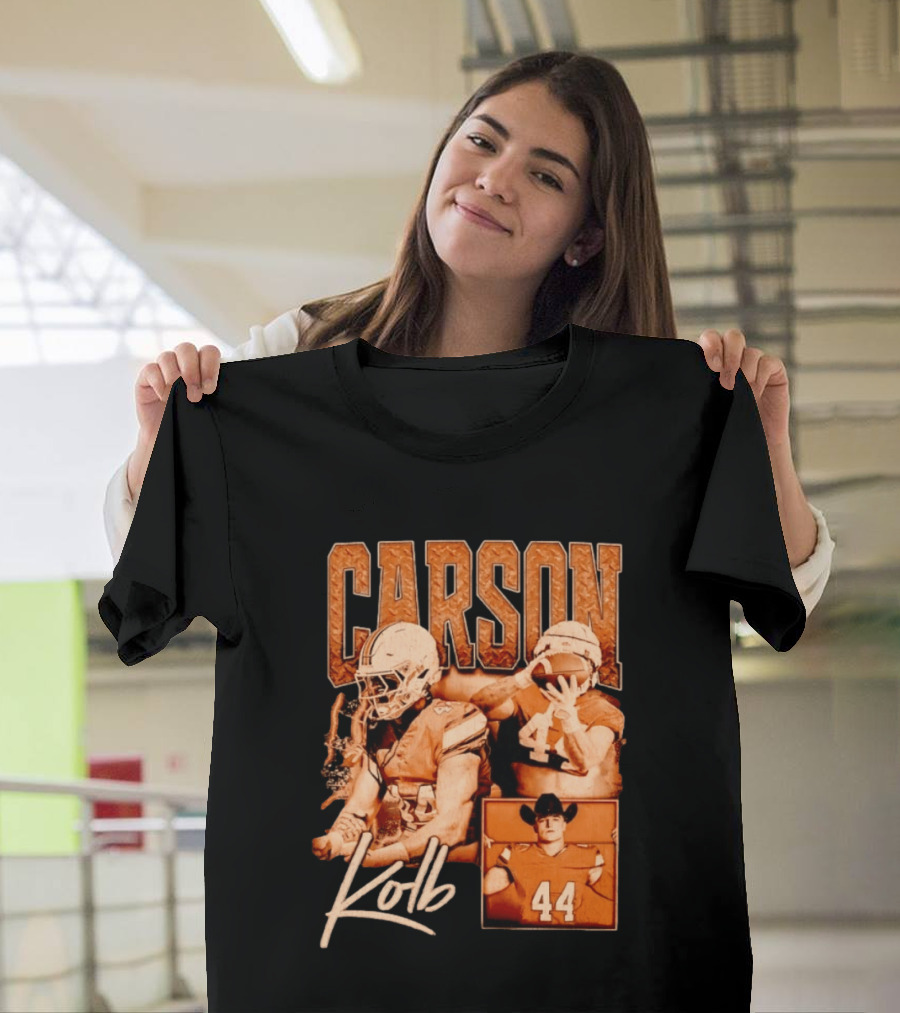 Carson Kolb 44 Football Player Collage T-Shirt