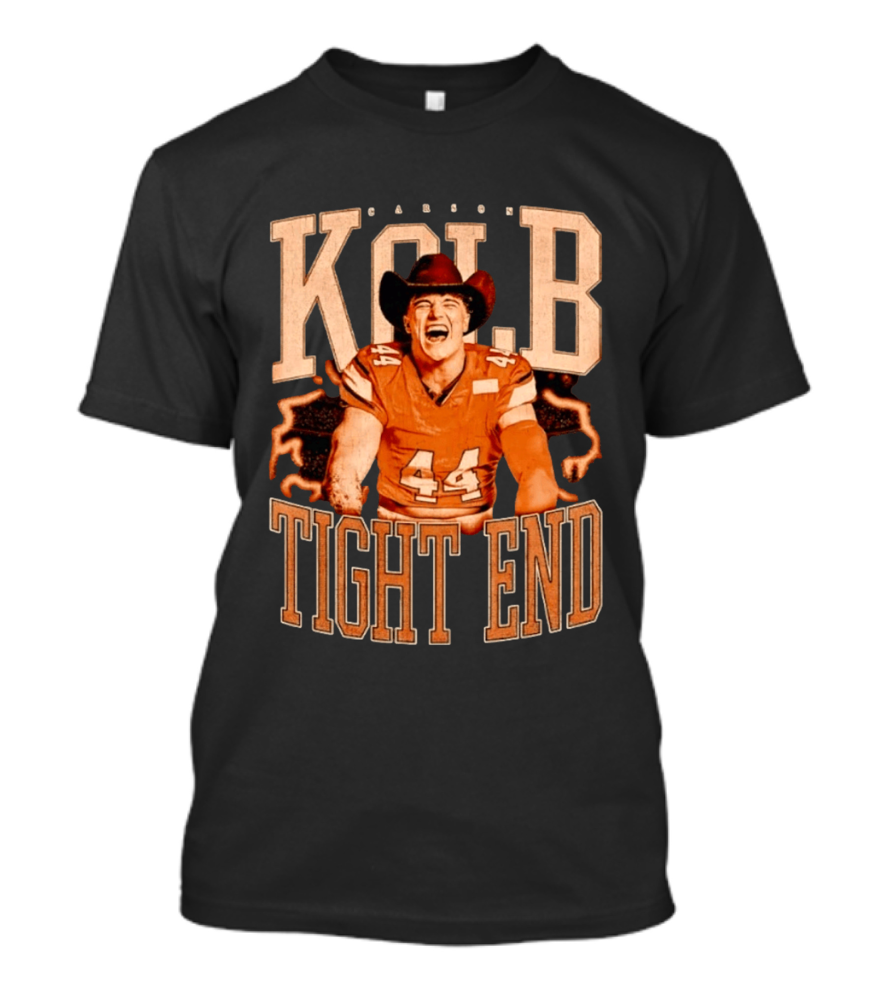 Carson Kolb 44 Cowboy Hat Football Player Tight End T-Shirt