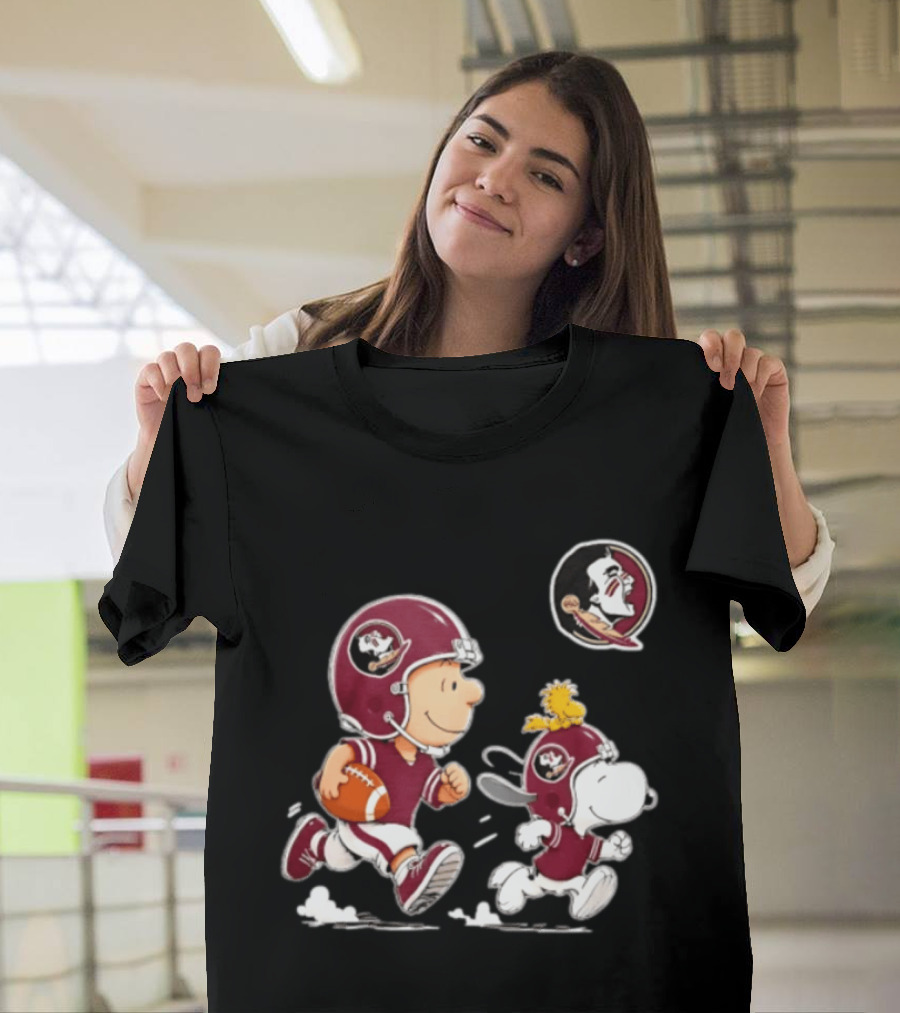 Charlie Brown Snoopy Woodstock Florida State Seminoles Football 2026 T-Shirt