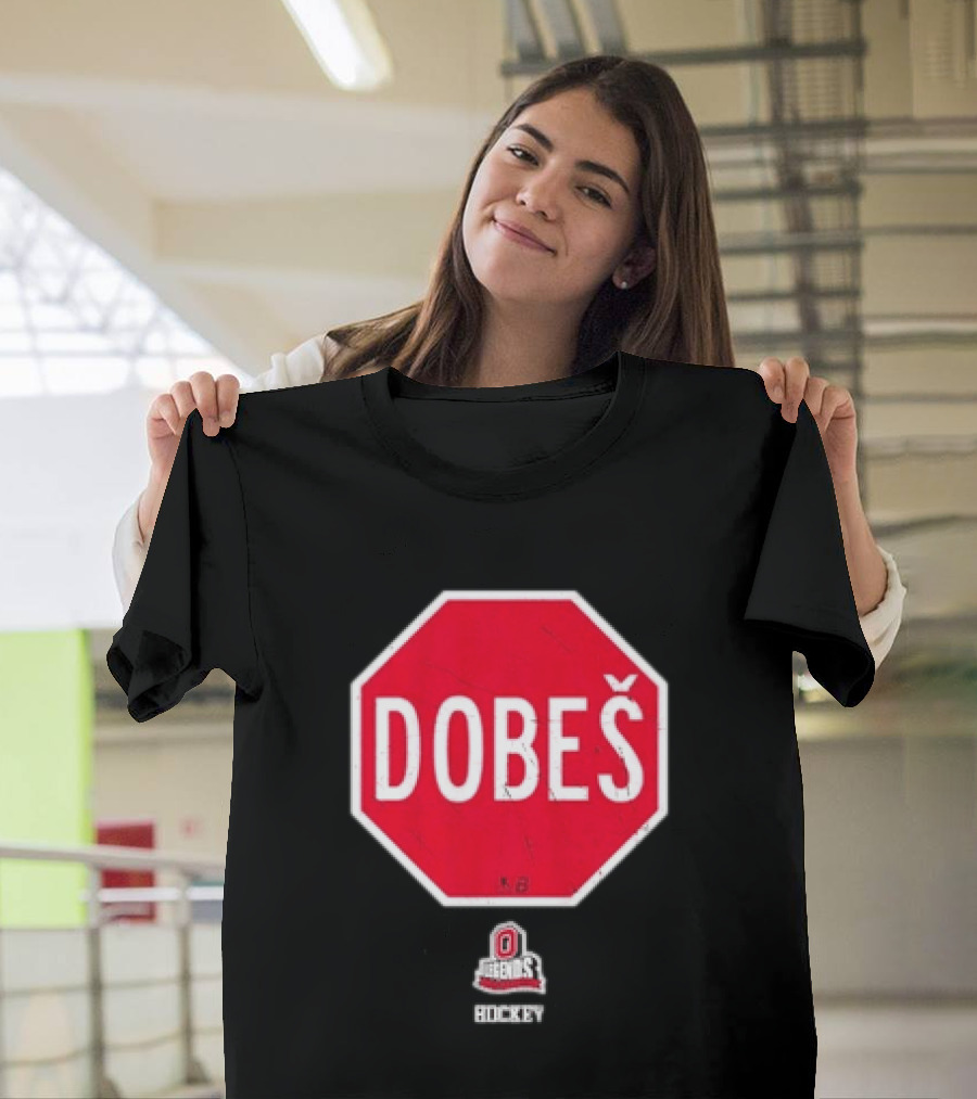 Ohio State Buckeyes Jakub Dobes Stop Sign T-Shirt