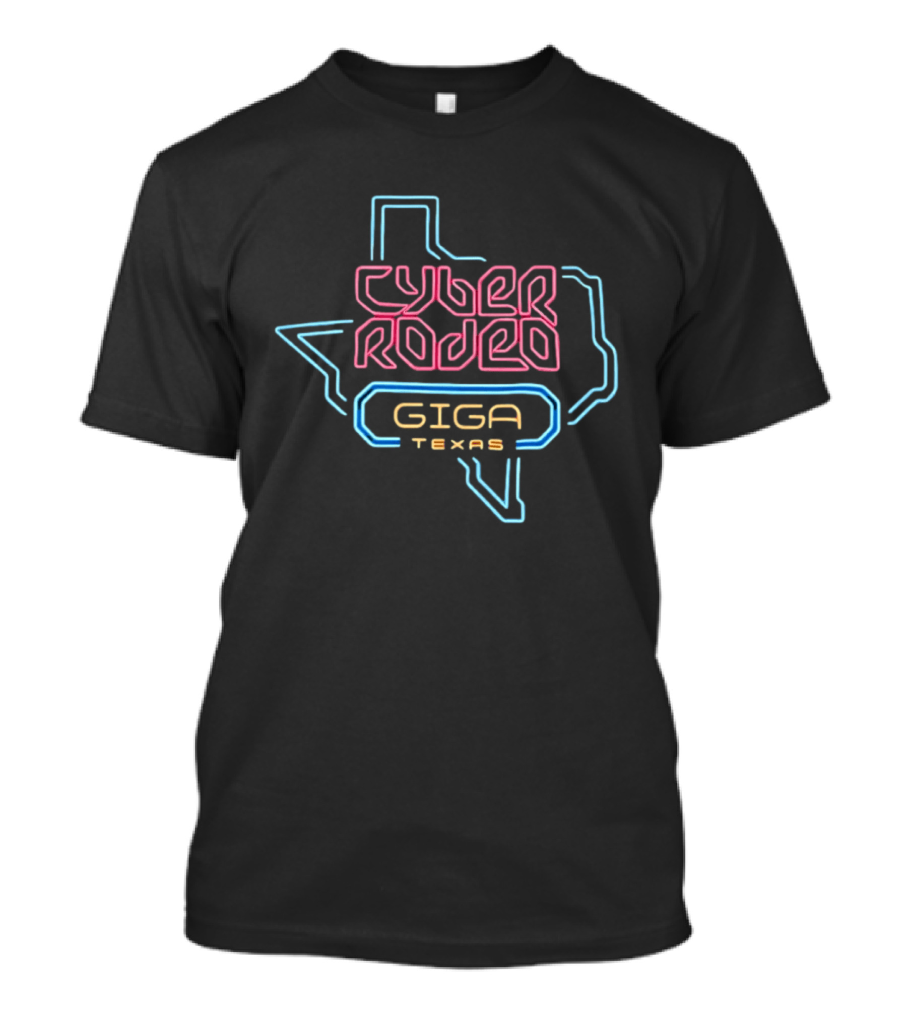 Cyber Rodeo Giga Texas Neon Tesla Elon Musk T-Shirt
