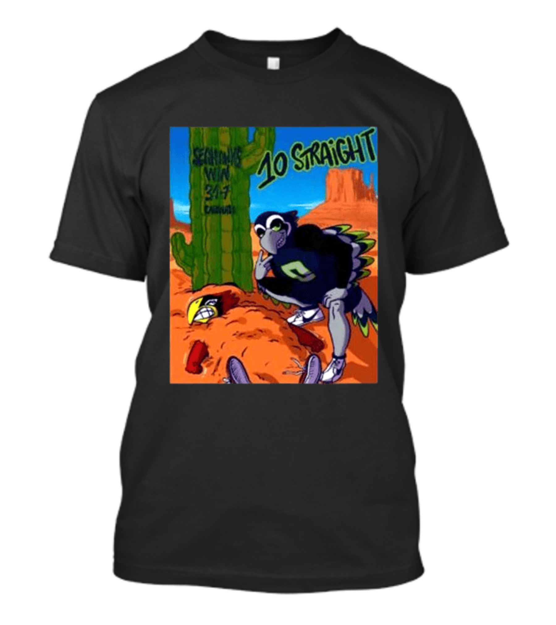 Seattle Seahawks Win 31 7 Arizona Cardinals 10 Straight T-Shirt