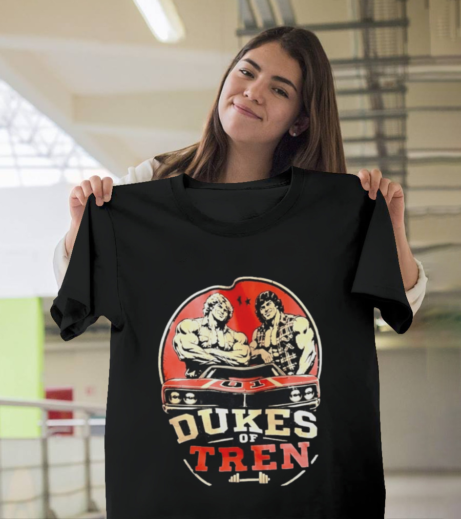 Dukes Of Tren Distressed Muscle Car Bodybuilding Power T-Shirt