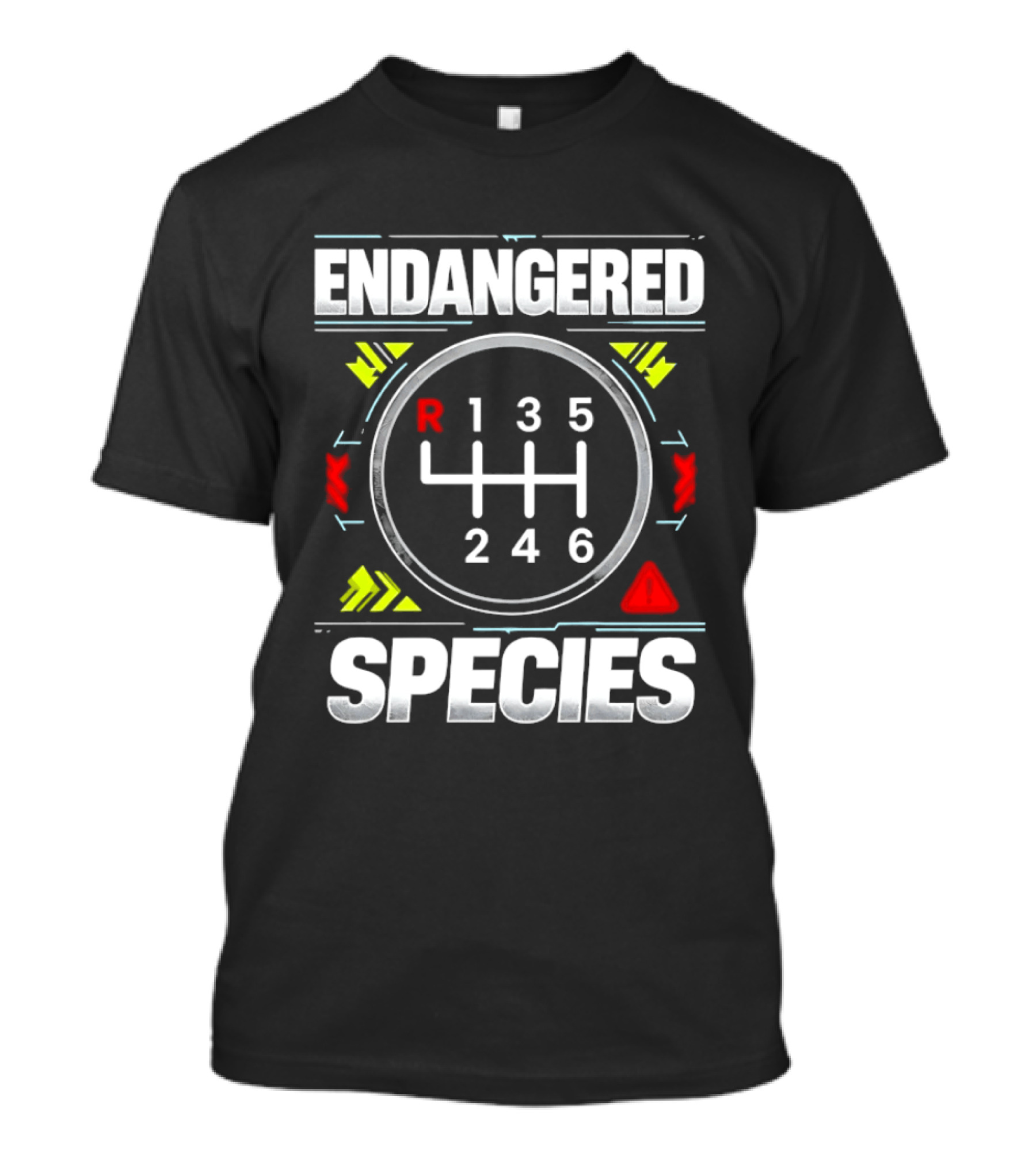 Endangered Species Manual Transmission Gear Shift T-Shirt