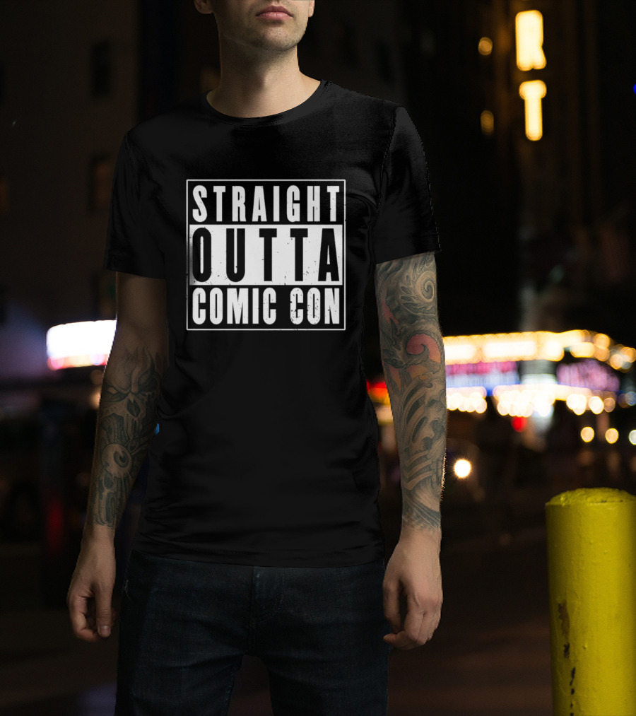 Straight Outta Comic Con Geek Culture Convention T-Shirt