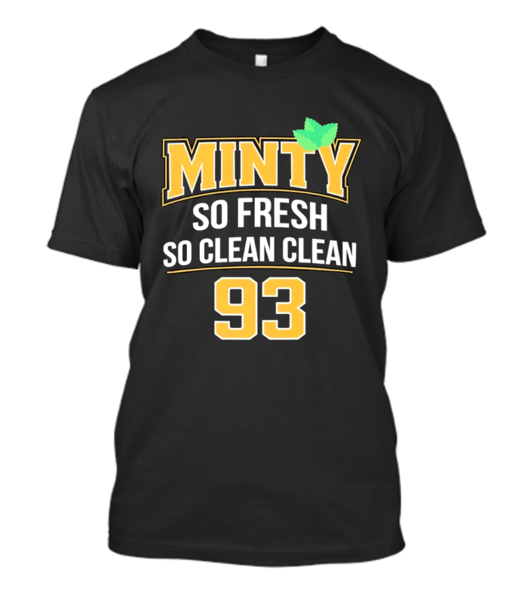 Minty So Fresh So Clean Clean 93 Mint Leaf Accents T-Shirt