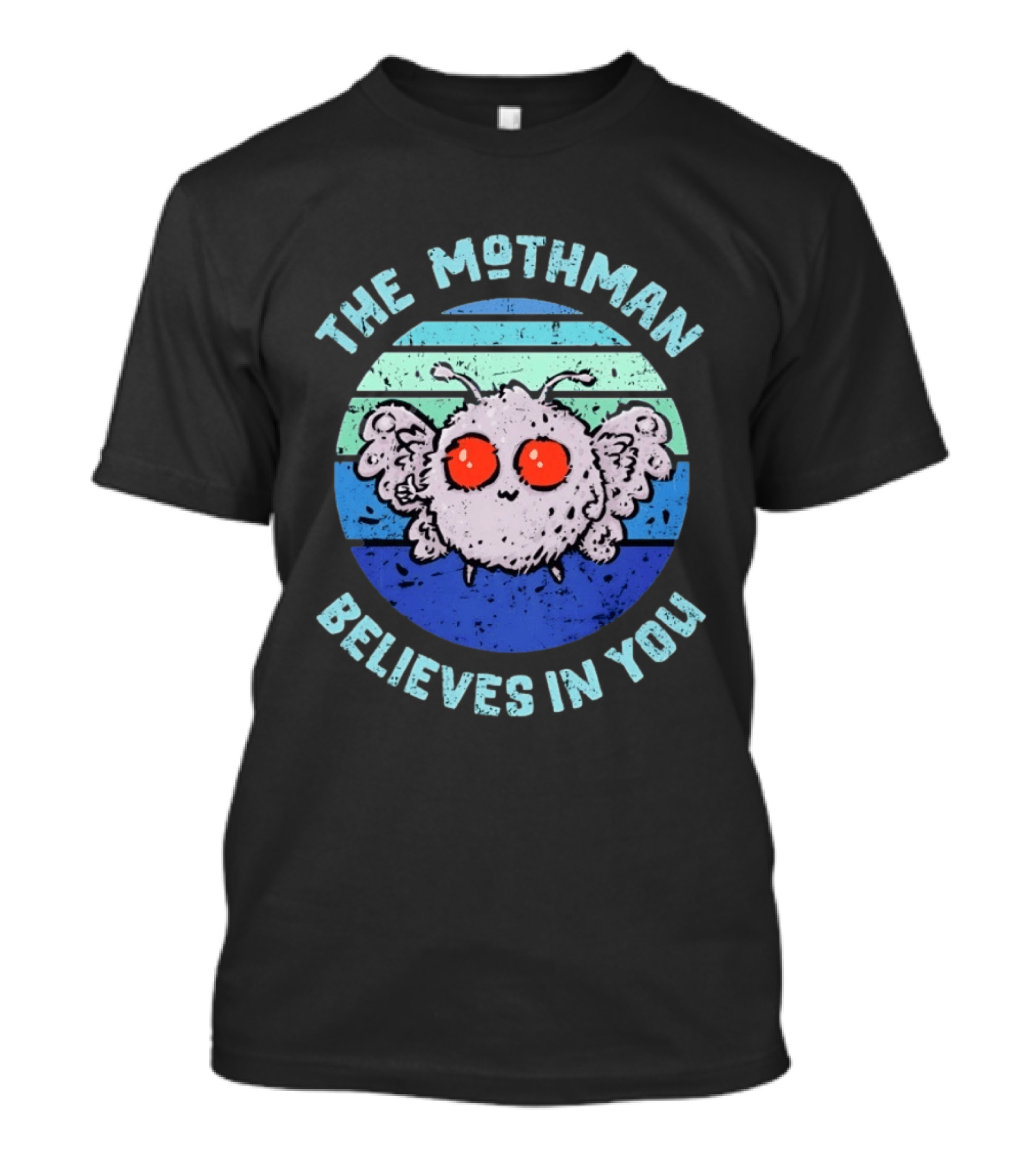 The Mothman Believes In You Distressed T-Shirt