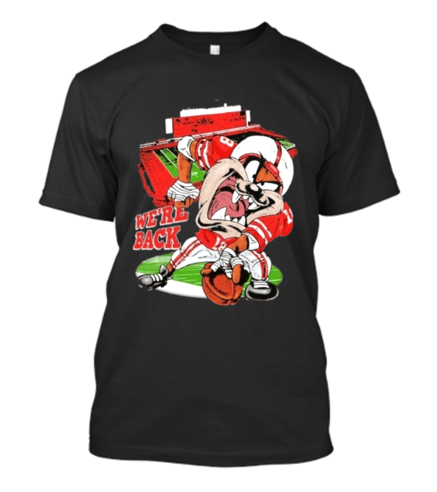 Taz Nebraska Cornhuskers We're Back Memorial Stadium Football T-Shirt