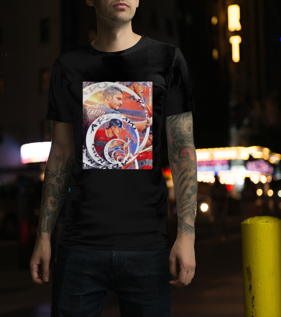 Nolan Arenado Arizona Diamondbacks Baseball Spiral Collage T-Shirt