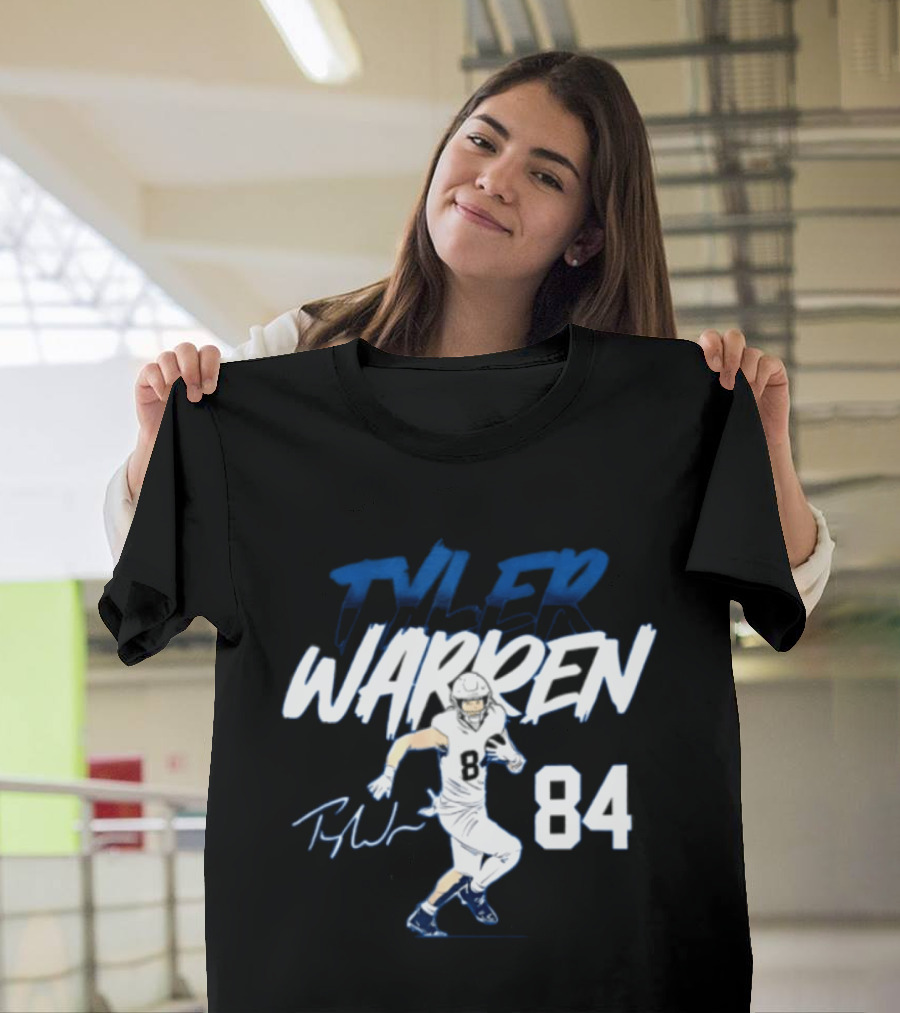 Tyler Warren Penn State 84 Football Player Signature T-Shirt
