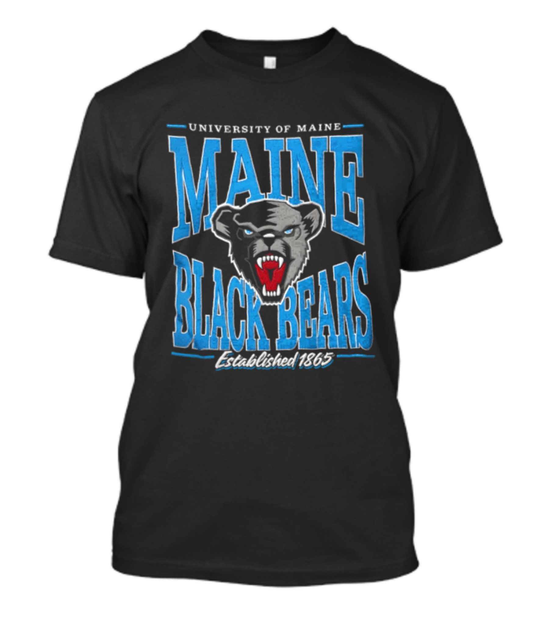 University Of Maine Black Bears Est. 1865 Aggressive Bear Head T-Shirt