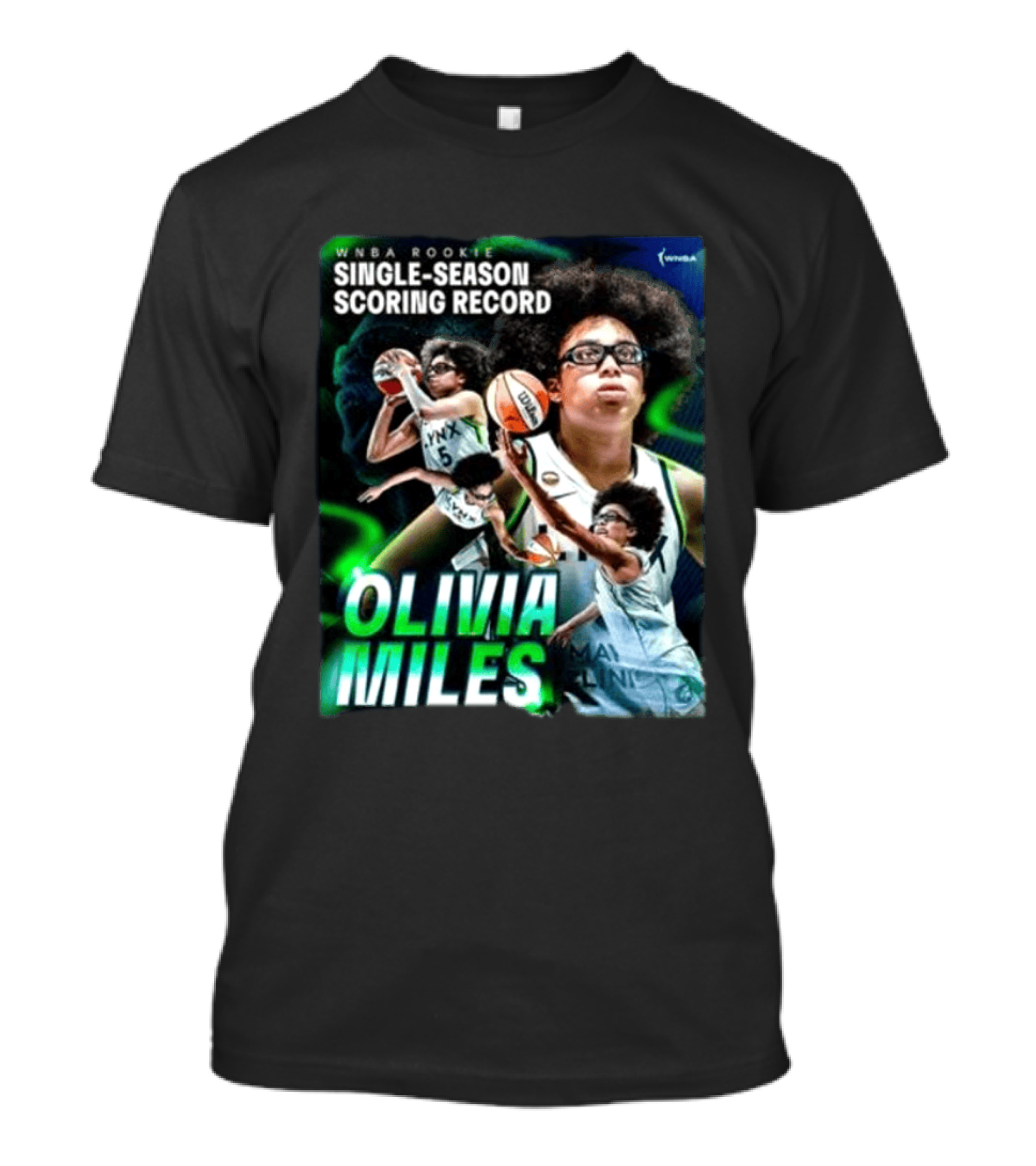 WNBA Rookie Single Season Scoring Record Olivia Miles T-Shirt