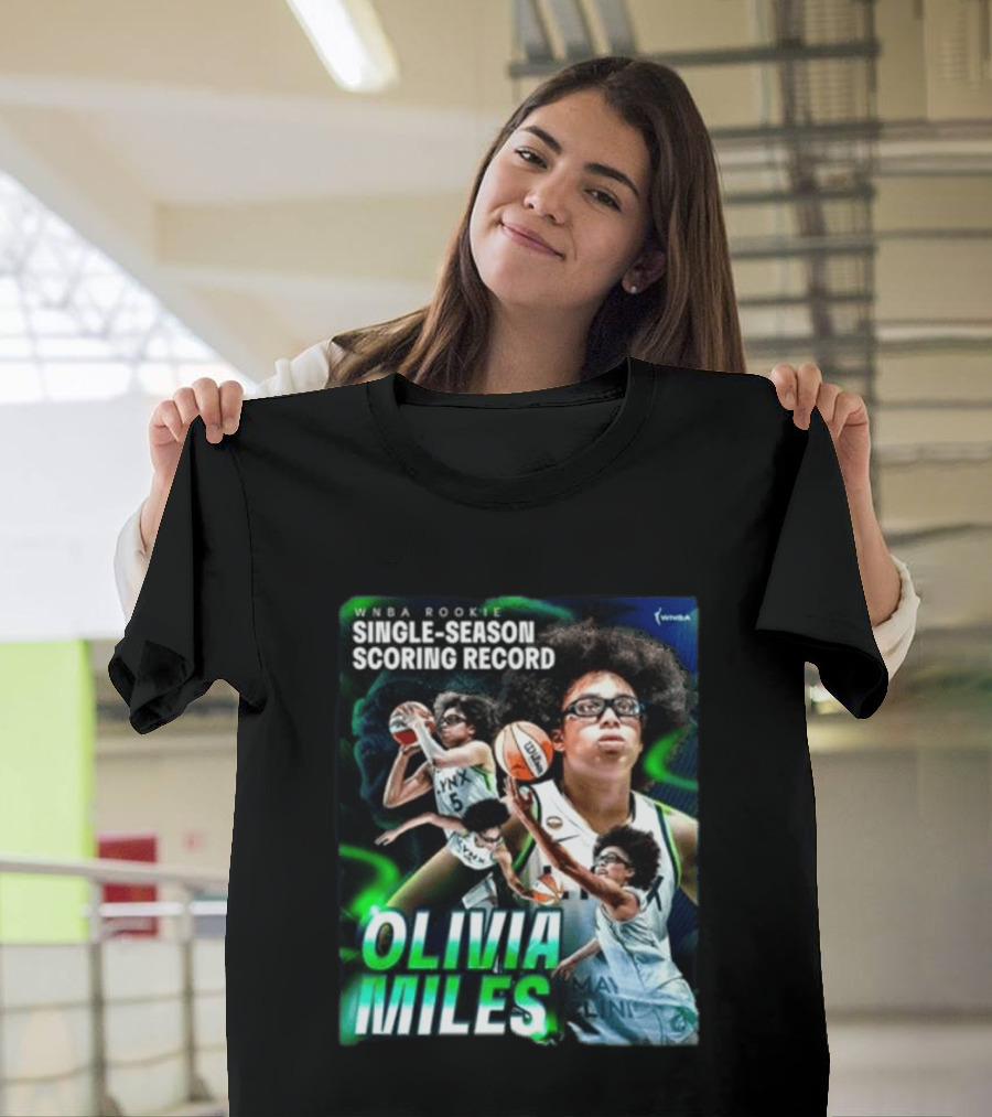 WNBA Rookie Single Season Scoring Record Olivia Miles T-Shirt