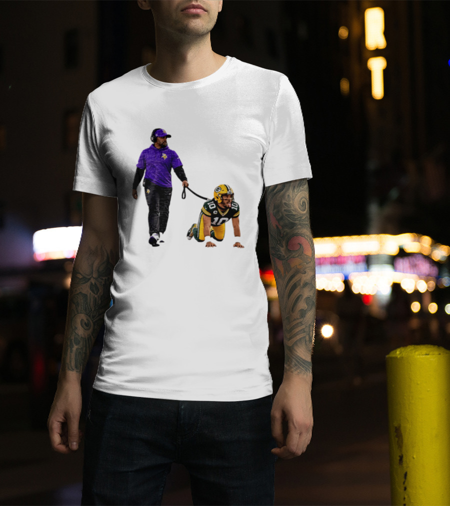 Brian Flores Minnesota Vikings Dominating Jordan Love Green Bay Packers NFL Meme T-Shirt