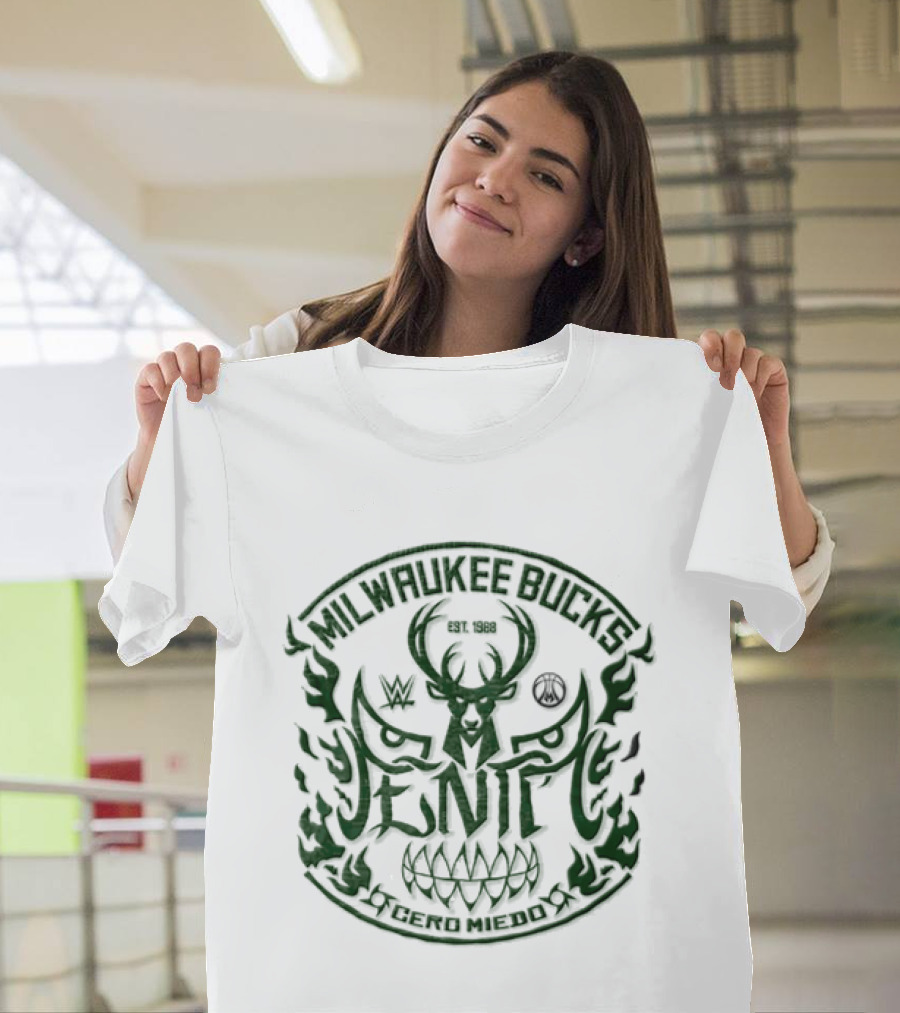 Cero Miedo Milwaukee Bucks Est 1968 Venom Tattoo T-Shirt