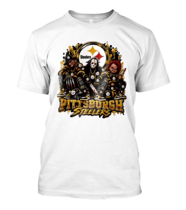 Freddy Krueger Jason Voorhees Chucky Steelers Halloween Pittsburgh T-Shirt