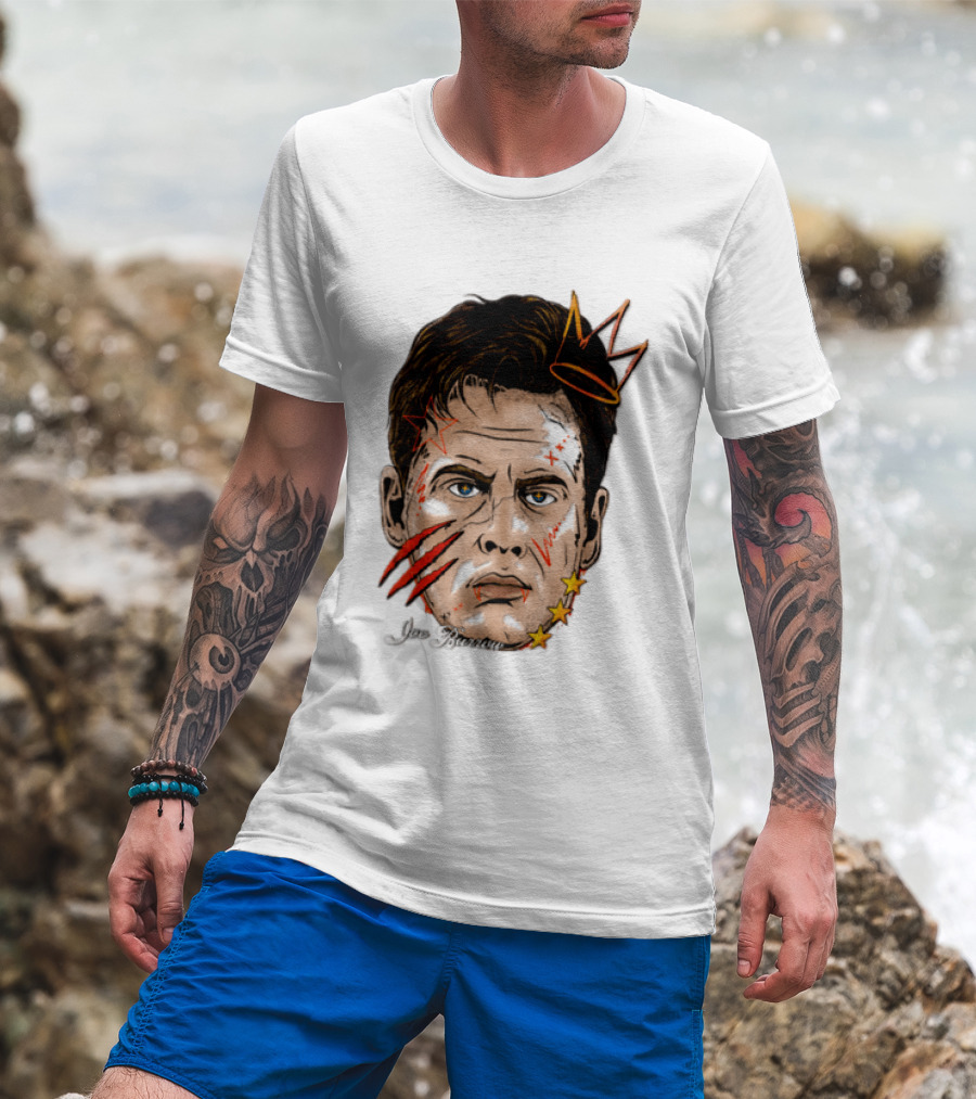Joe Burrow Fat Head Limited Edition Player Crowned Star Scratches T-Shirt