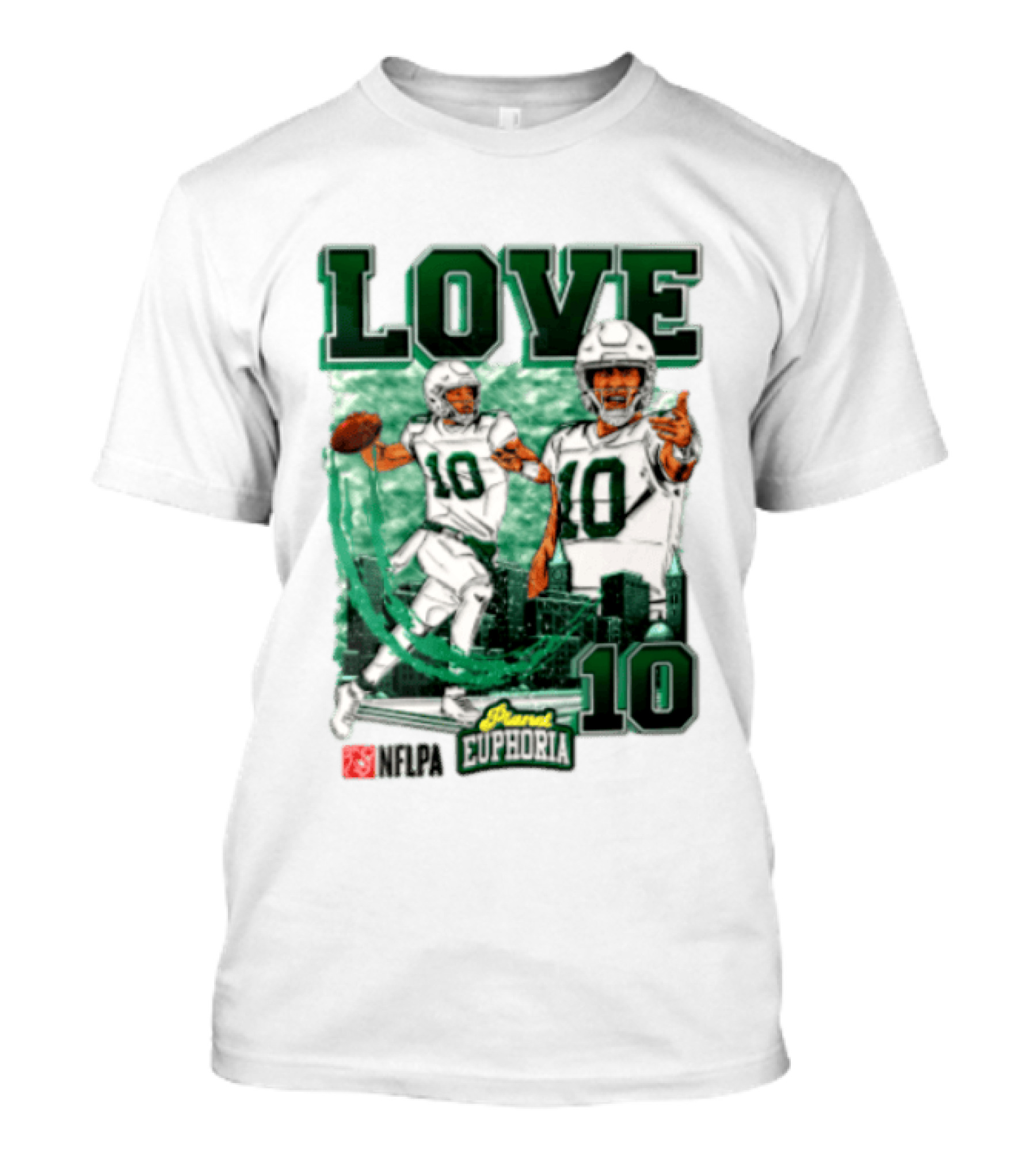 Jordan Love 10 NFLPA Euphoria Player Edition T-Shirt