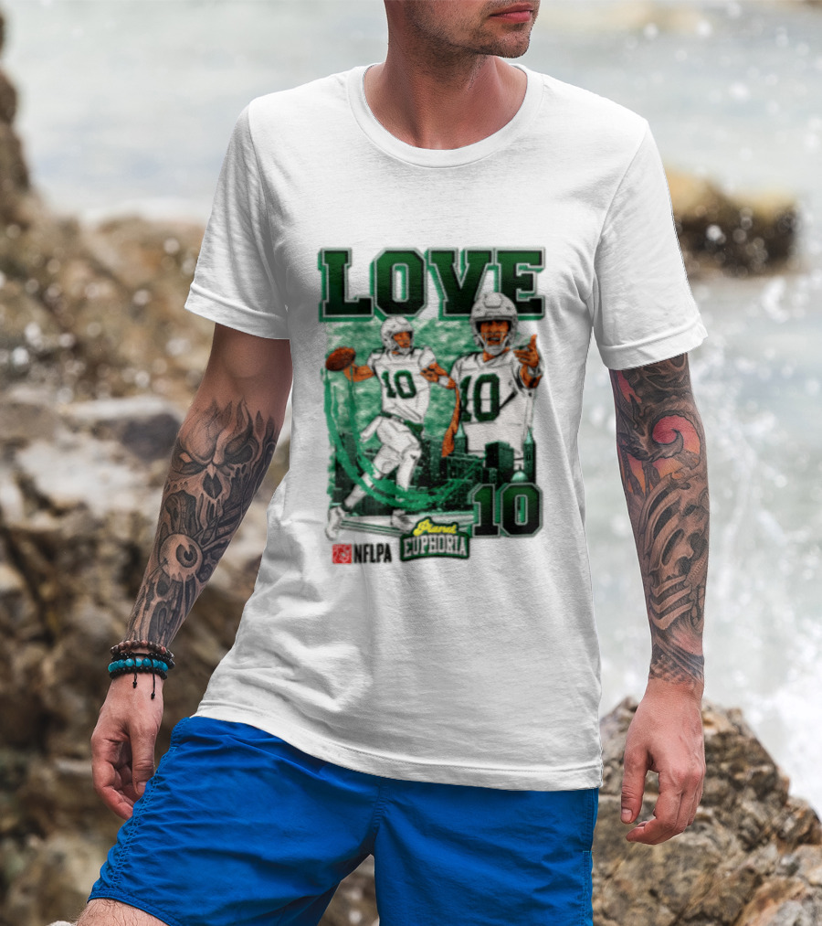 Jordan Love 10 NFLPA Euphoria Player Edition T-Shirt