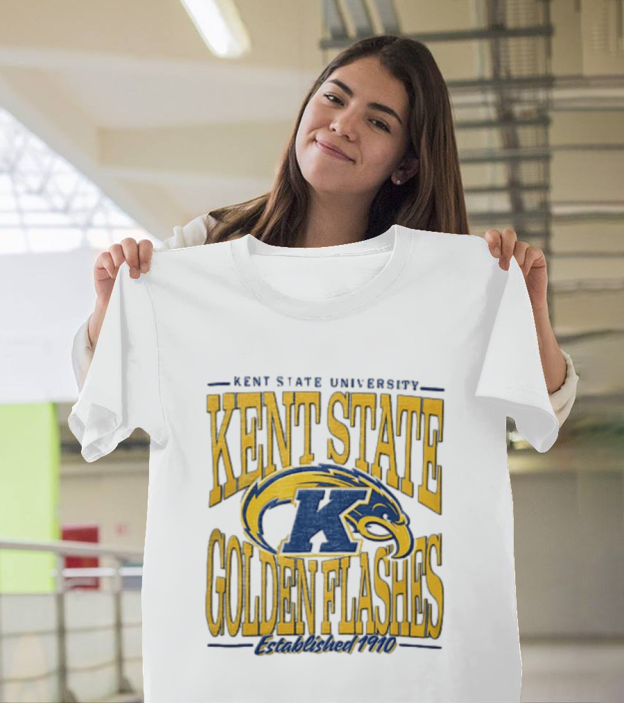Kent State University Golden Flashes 1910 Blue Yellow Eagle T-Shirt