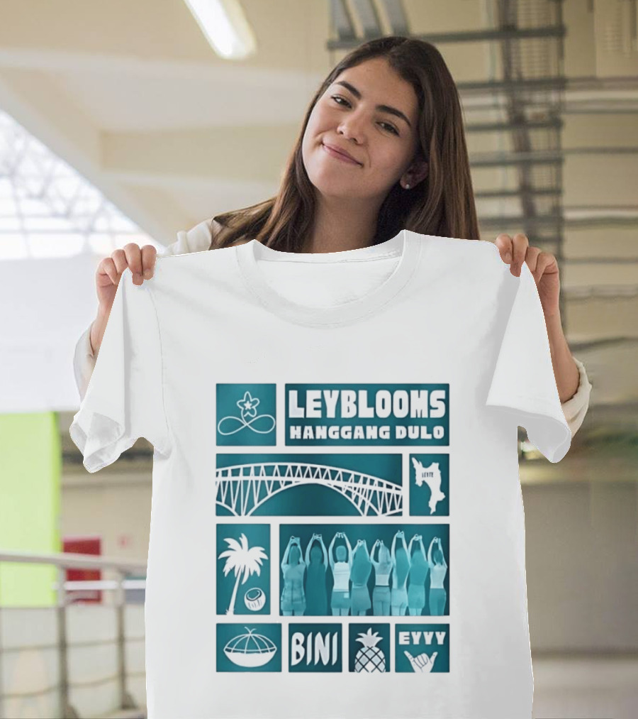 Leyblooms Hanggang Dulo Bini Eyyy Leyte Bridge Palm Coconut Pineapple T-Shirt