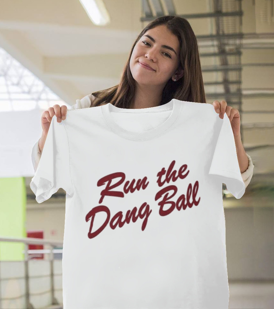 Oklahoma Sooners Run The Dang Ball Football Fan Gear T-Shirt