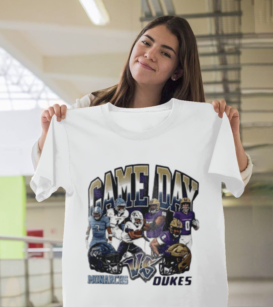 Old Dominion Monarchs Game Day Vs James Madison Dukes NCAA 2026 T-Shirt
