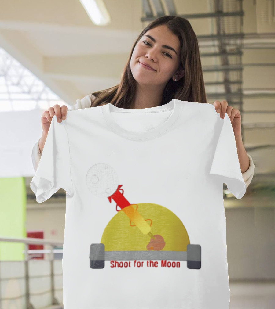 Shoot For The Moon Rocket Launcher Animation T-Shirt