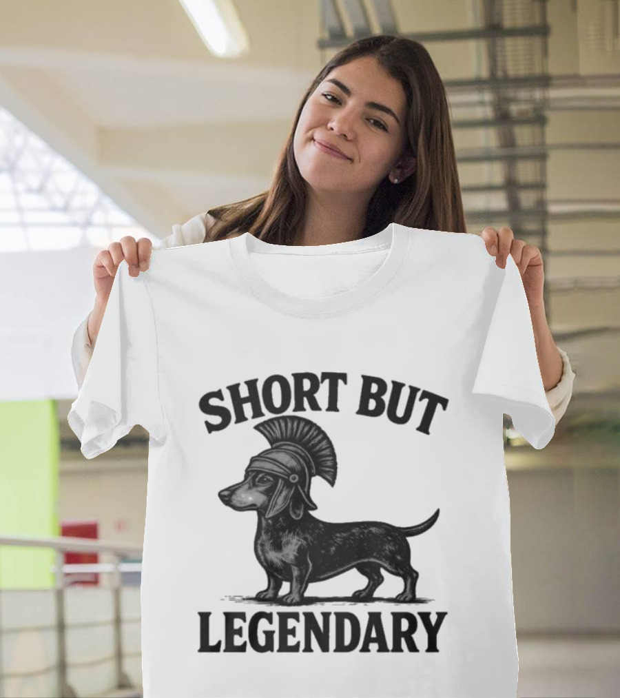 Short But Legendary Roman Warrior Wiener Dog T-Shirt