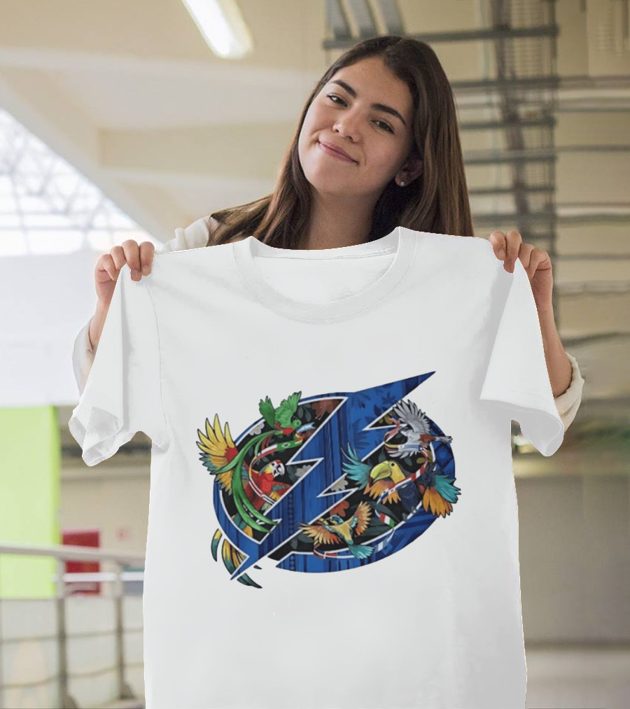 Tampa Bay Lightning NHL Tropical Birds Parrot Toucan Floridian T-Shirt