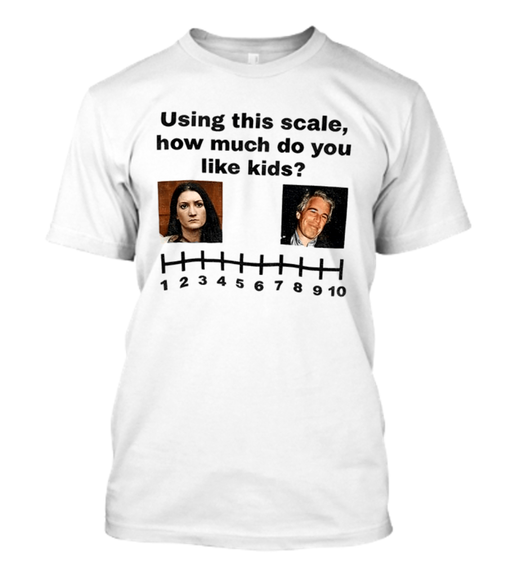 Using This Scale How Much Do You Like Kids Scale 1 To 10 T-Shirt