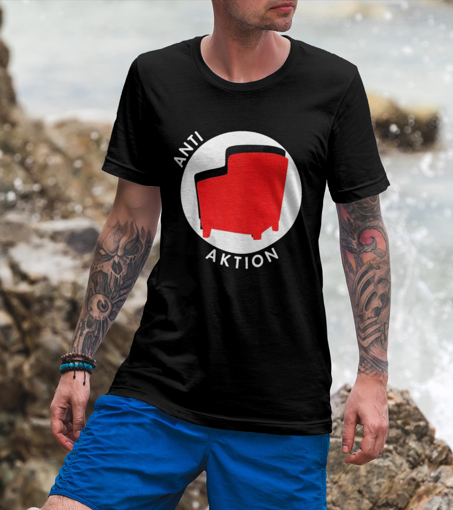 Anti Aktion Red Armchair Political T-Shirt