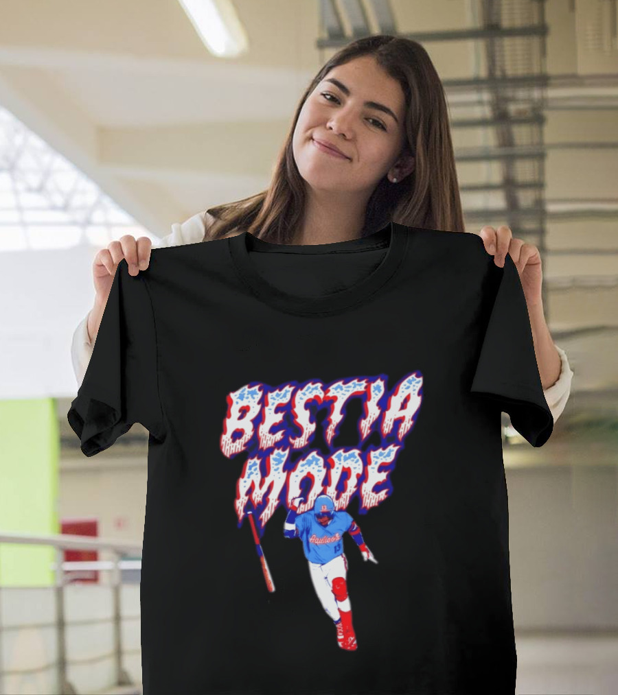 BESTIA MODE Aquicos 13 Baseball Player Athlete T-Shirt