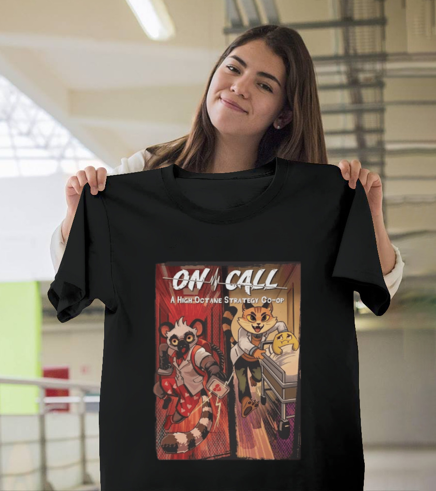 On Call A High Octane Strategy Co Op Lemur And Cat Doctors In Action T-Shirt