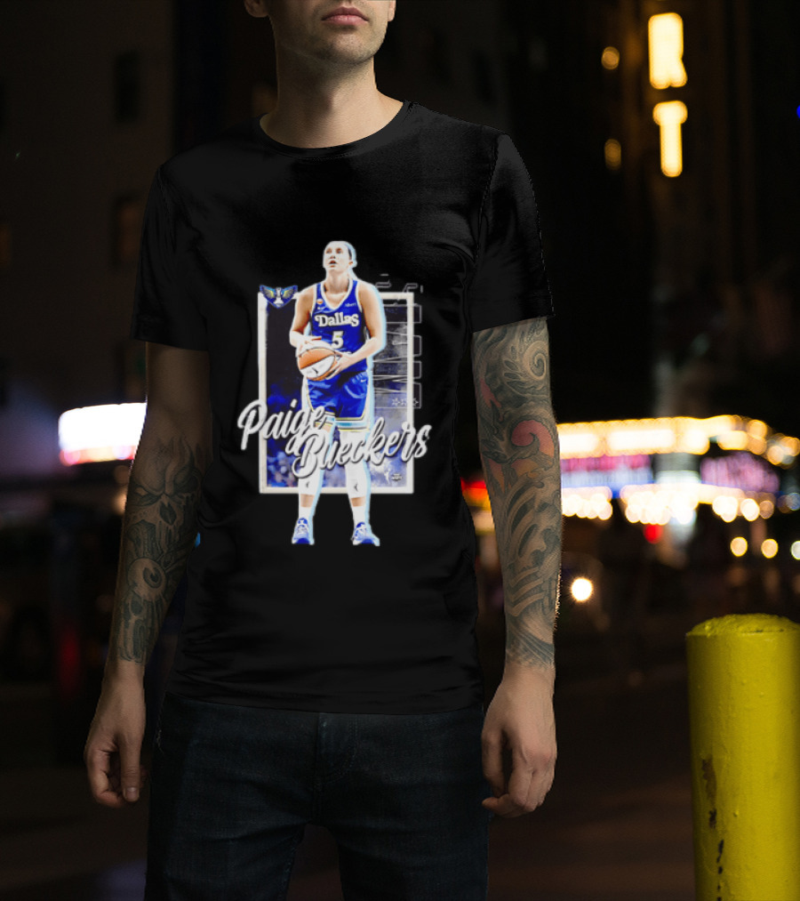Paige Bueckers Dallas Wings Basketball Player Jersey Number 5 T-Shirt