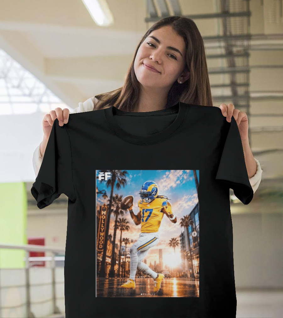 Los Angeles Rams Hollywood Davante Adams 17 Football Player T-Shirt