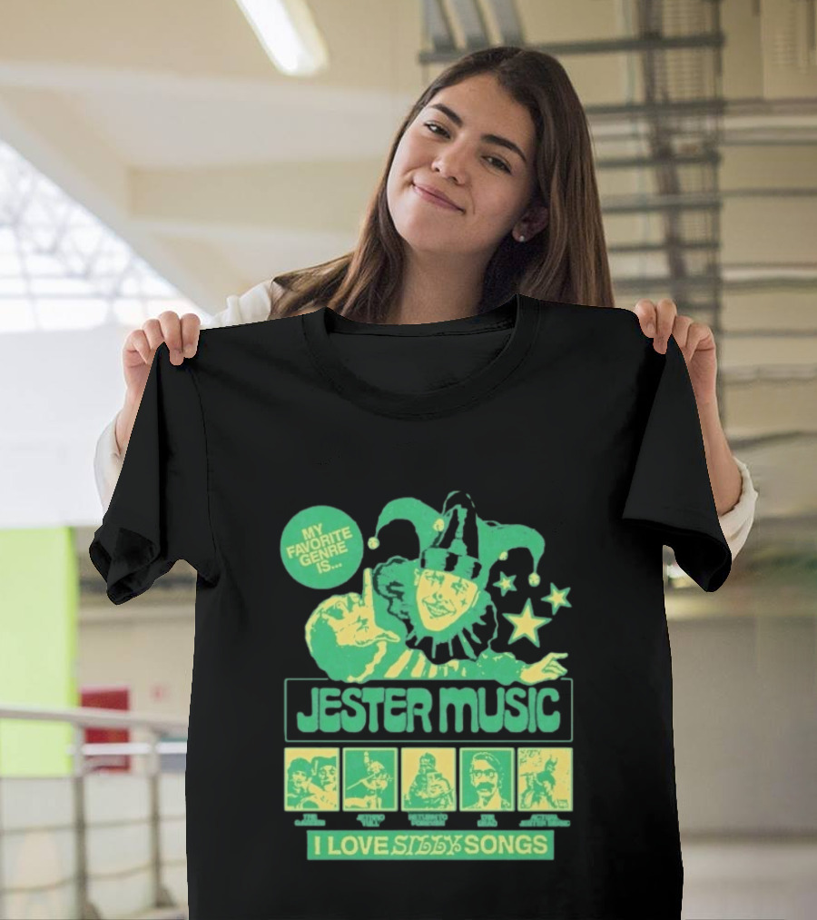 Jester Music My Favorite Genre Is The Garden Jethro Tull Return To Forever The Dead I Love Silly Songs T-Shirt