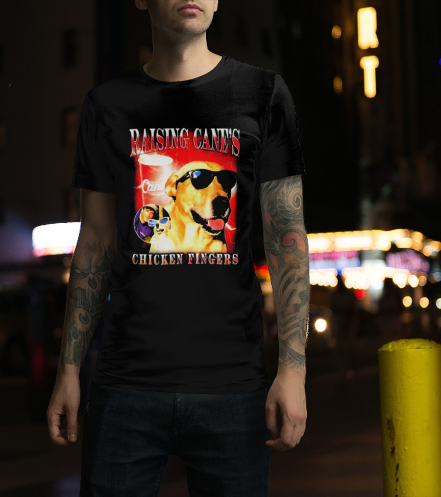 Raising Cane's Labrador Sunglasses Cup Chicken Fingers T-Shirt