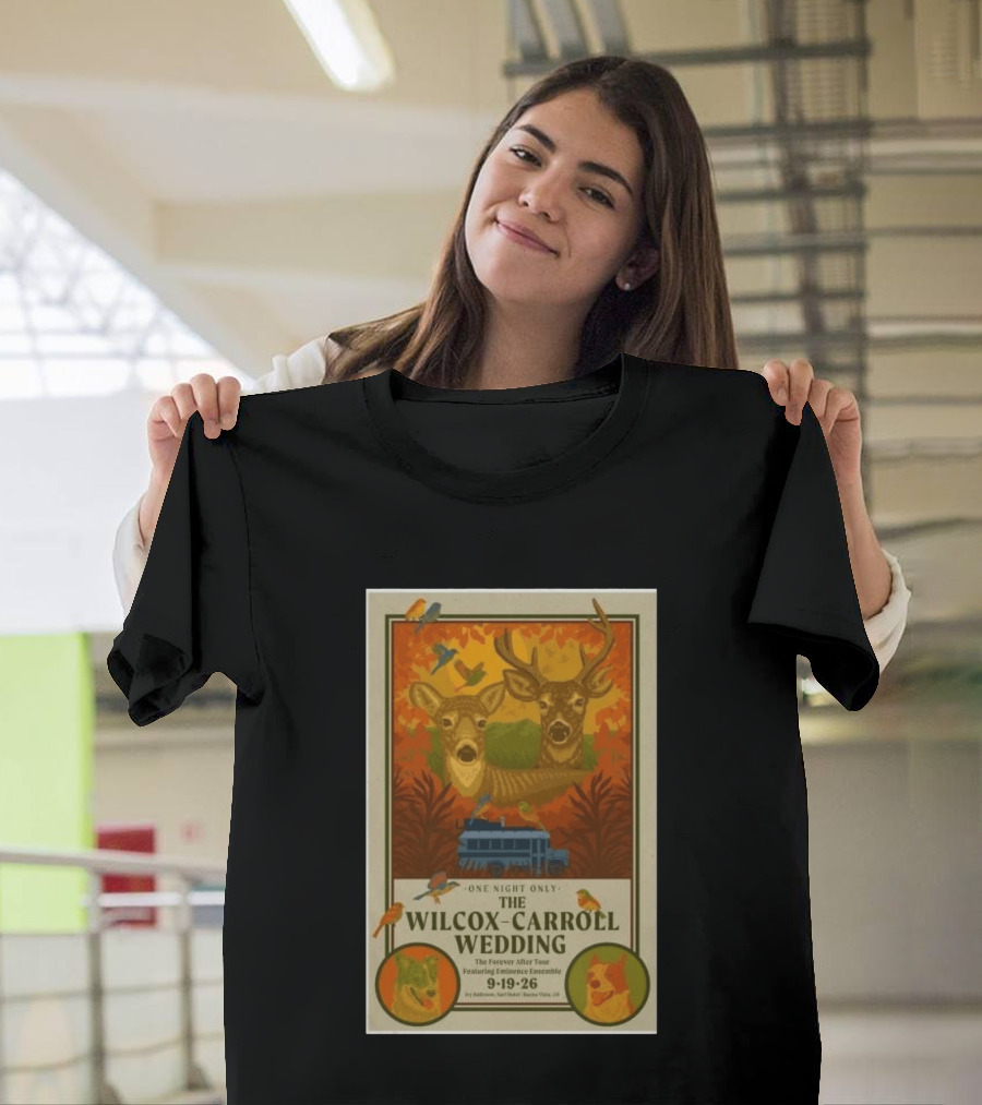 The Wilcox Carroll Wedding One Night Only Forever After Tour Featuring Eminence Ensemble September 19 2026 Colorado T-Shirt