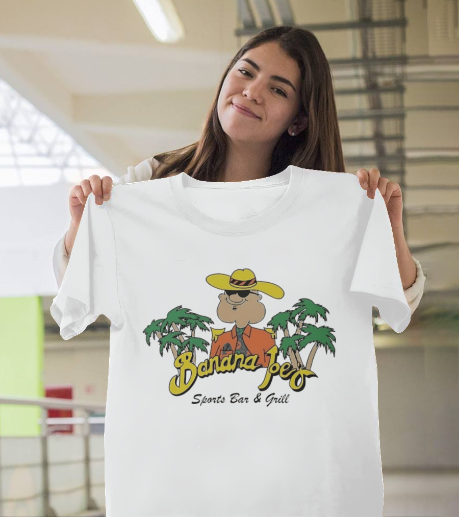 Banana Joe's Sports Bar & Grill Tropical Palm Island Vibes T-Shirt