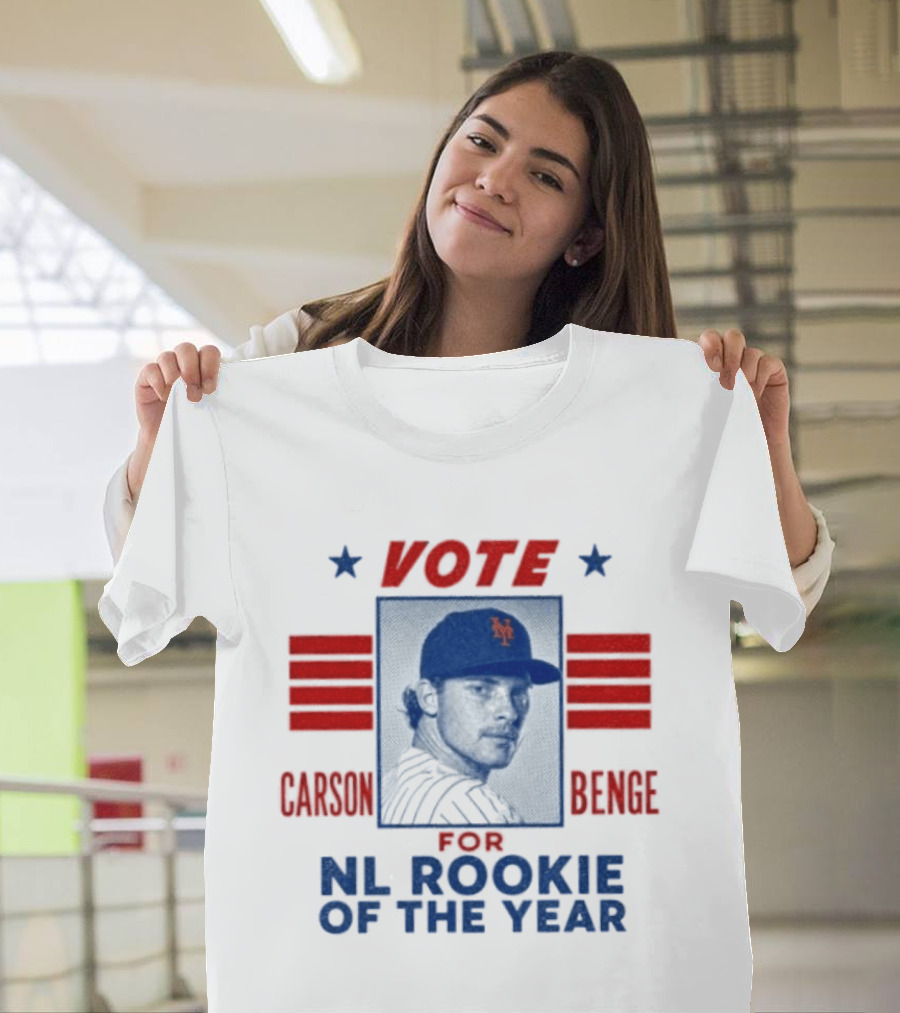 Carson Benge Mets Vote For NL Rookie Of The Year T-Shirt