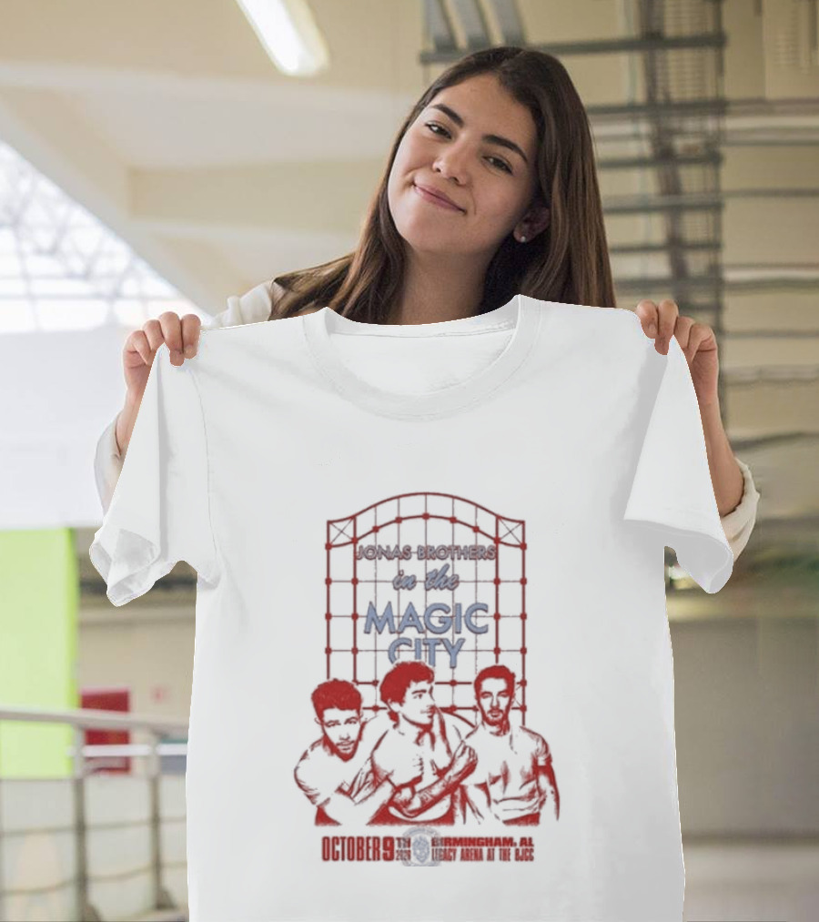 Jonas Brothers Burning Up Tour Birmingham Alabama Magic City T-Shirt