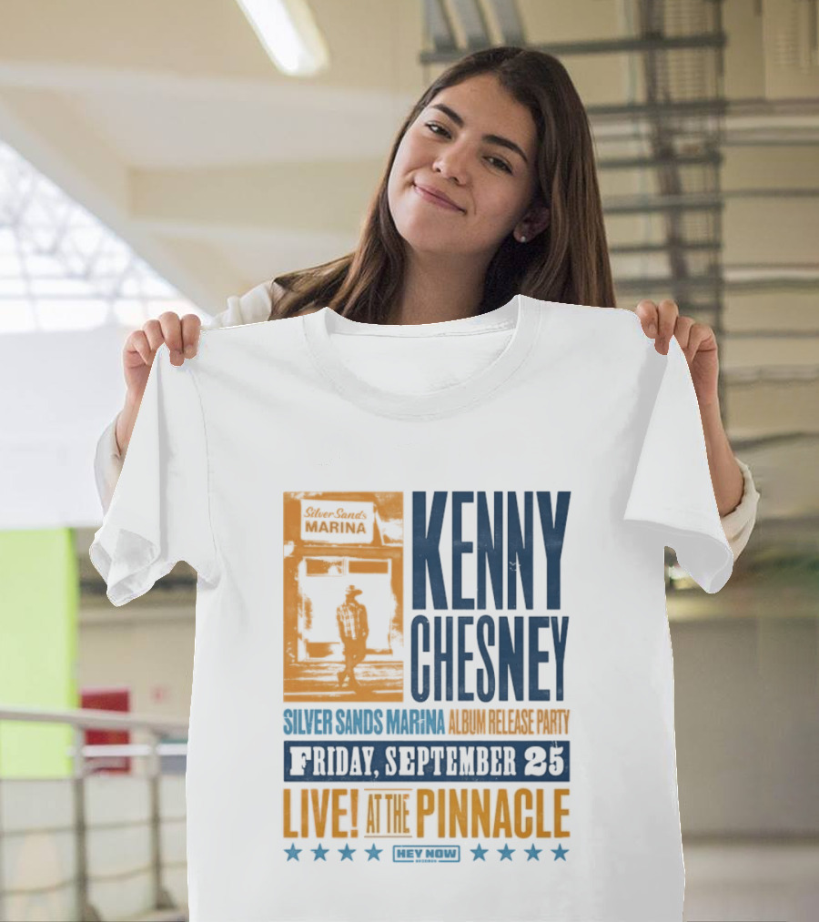 Kenny Chesney Silver Sands Marina Album Release Party Friday September 25 Live At The Pinnacle Stars T-Shirt