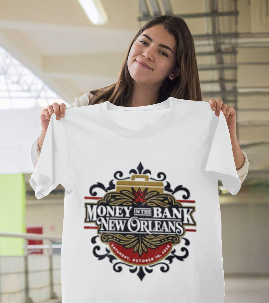 Money In The Bank New Orleans WWE Event October 10 2026 T-Shirt
