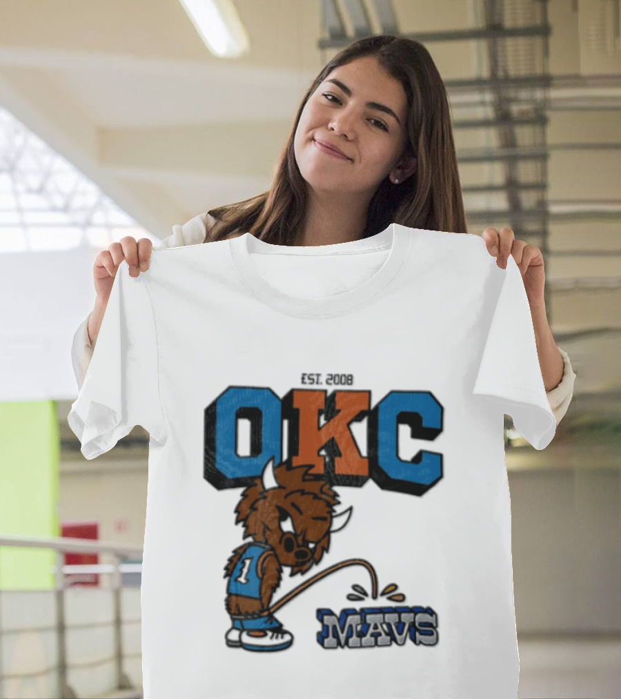 Oklahoma City Thunder Rumble On Dallas Mavericks Mavs Rivalry T-Shirt