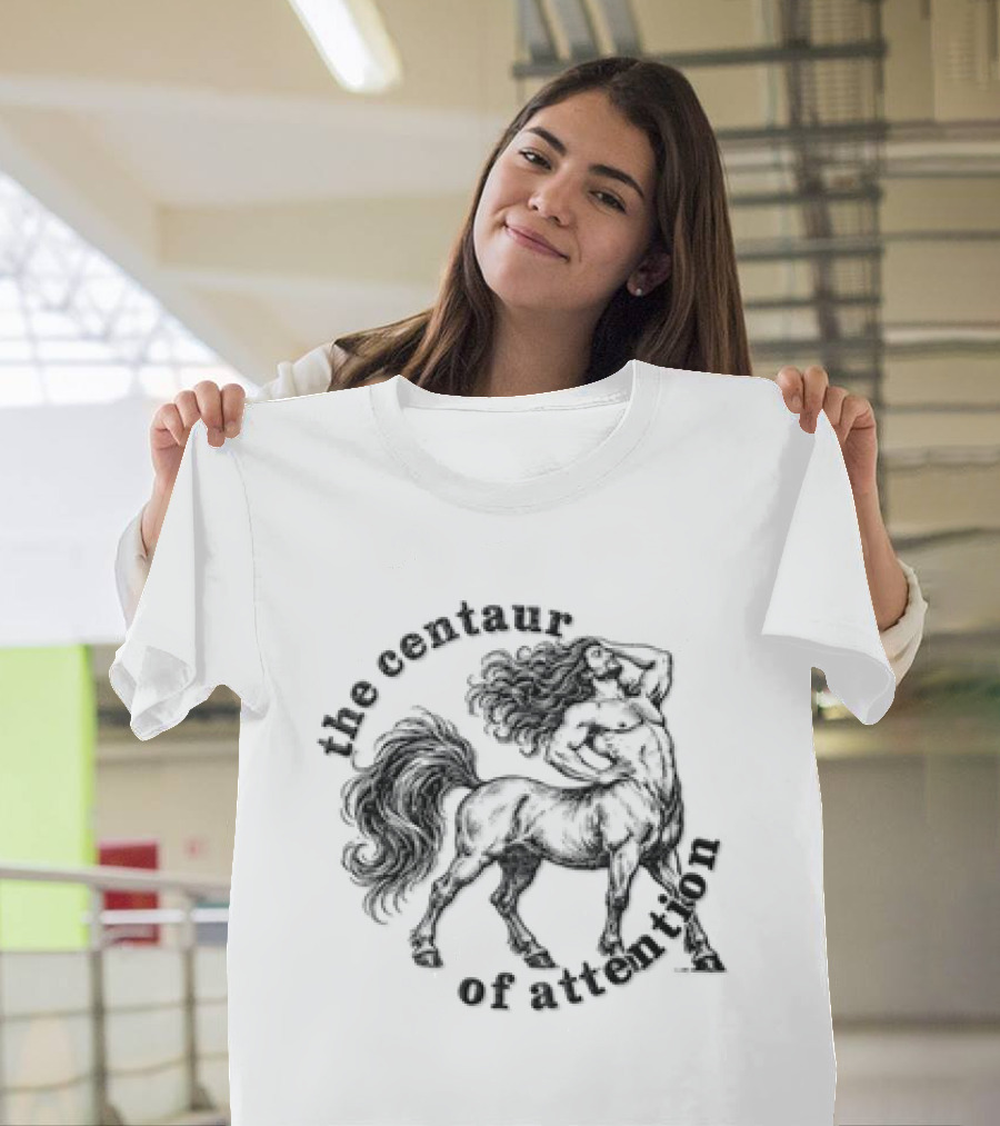 The Centaur Of Attention Muscular Man Horse Body Sketch T-Shirt