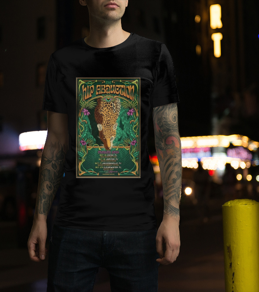 The Hip Abduction Tour Florida 2026 Abacoa Amphitheater Jupiter Oct 16 Leopard T-Shirt