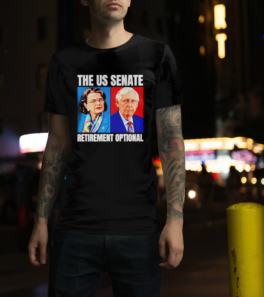Dianne Feinstein Mitch McConnell The US Senate Retirement Optional T-Shirt