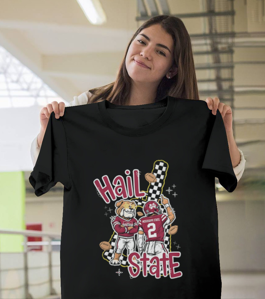 Mississippi State Hail Bulldogs Football Team Spirit T-Shirt